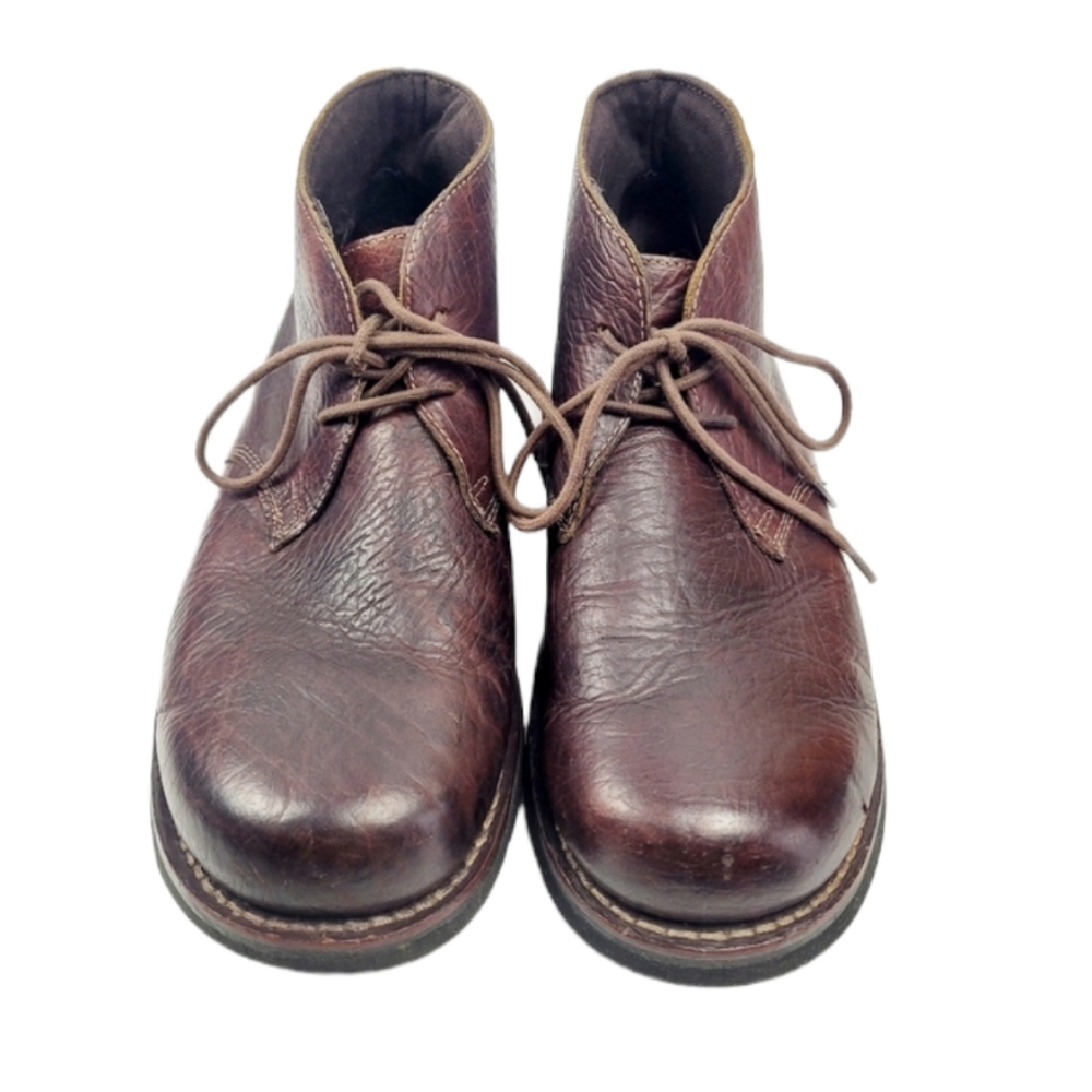 Duluth Trading Co. Men Ankle Boots Style 41503 Brown Leather Sz 14 Medium Width